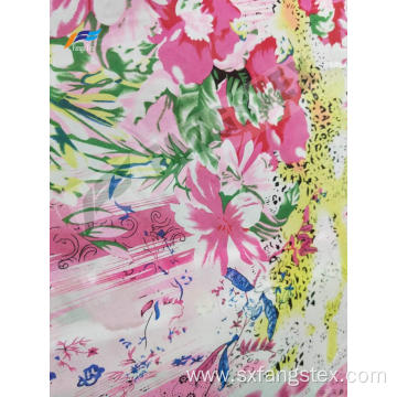 Polyester Digital Printed Girls' Stock Pearl Chiffon Fabric